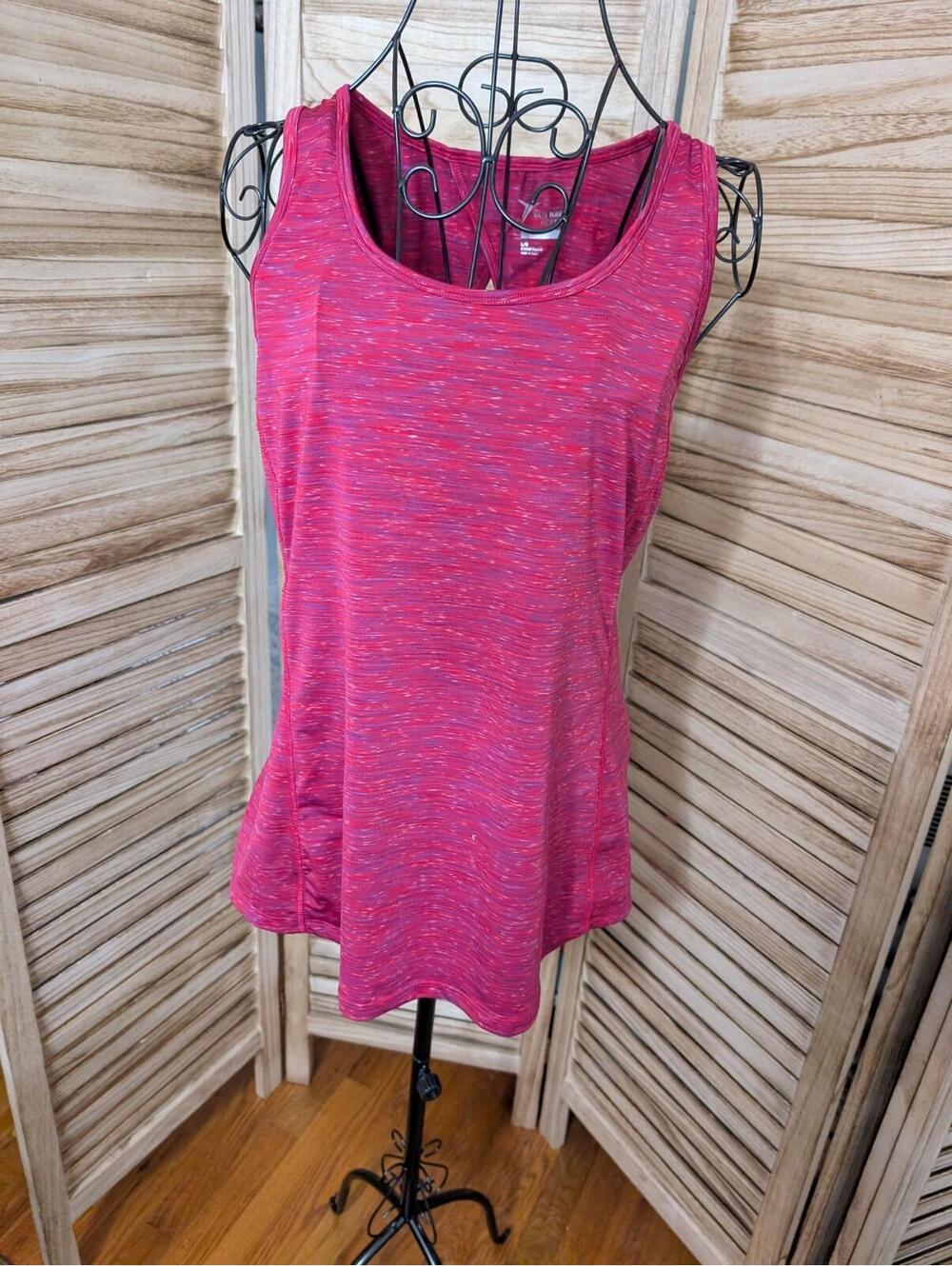 Old Navy Active Women’s Magenta Vented Tank Top Running Shirt Size Large